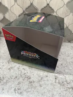 Pokemon TCG: Prismatic Evolutions Tech Sticker Collection Display Box Empty - Image 2