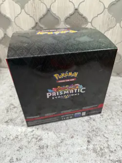 Pokemon TCG: Prismatic Evolutions Tech Sticker Collection Display Box Empty - Image 3