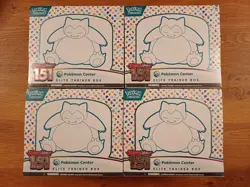 Pokemon Center Exclusive 151 Elite Trainer Box new sealed booster box promo x4 - Image 1