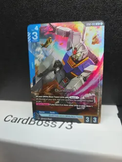 Gundam Card Game GD01-001 LR Gundam RX-78-2 English TCG Nm/Mt - Image 2