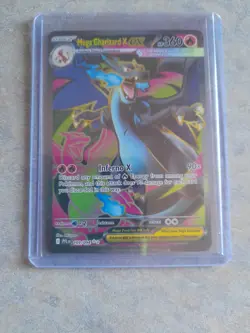 ENGLISH Mega Charizard X EX FULL ART 109/094 Phantasmal Flames Pokemon Card - Image 1