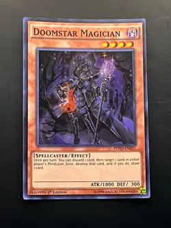 Doomstar Magician Super Rare PEVO-EN021 1st Edition Yugioh Card - Image 1