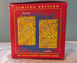 Pokemon Poliwhirl 23K Gold Plated Card Burger King 1999 Factory Seald - Image 5