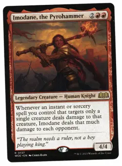Magic the Gathering MTG Card: Imodane the Pyrohammer #0137 WOE Rare! NM - Image 1