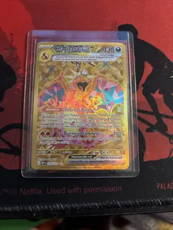 Charizard EX 228/197 Obsidian Flames Full Art Gold Hyper Rare Pokemon Card - Image 1