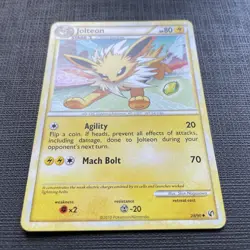 Jolteon 28/90 | Regular Non-Holo Uncommon Pokemon Card | HS Undaunted 2010 - Image 3