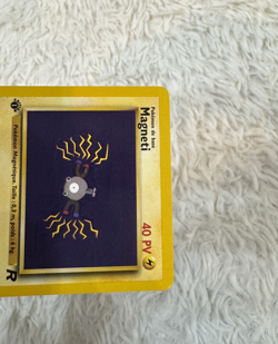 FRENCH Pokemon Card "MAGNETI" First Edition 2000 Team Rocket Common 60/82 LP - Image 4
