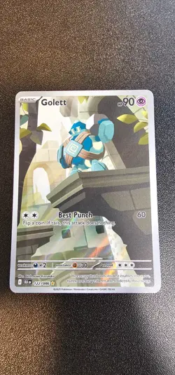 Golett 122/086 Black Bolt Illustration Rare Pokemon Card Near Mint - Image 1