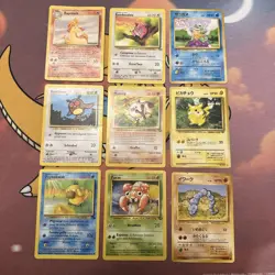 Pokemon Vintage Various Languages 9 Card Lot - Image 1