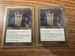Grim Monolith Lot Of 2 MTG World Championship Gold Border Magic The Gathering - Image 1