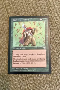 1X HALL OF GEMSTONE Mirage MP mtg Magic the Gathering NEVER PLAYED - Image 1