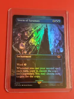 - Storm of Saruman - MTG Borderless Foil - LOTR Lord of the Rings - NM - Image 2