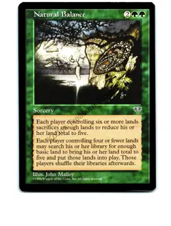 Natural Balance Green Rare Mirage MTG NP Near Mint or Better - Image 1