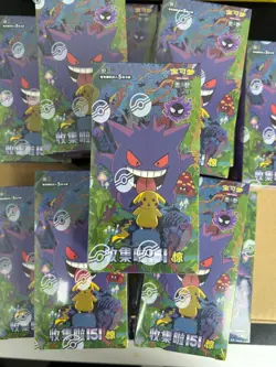 Pokemon 151C Booster Box Purple Sealed Chinese Slim Box 15 Packs 5 Shetts - Image 1