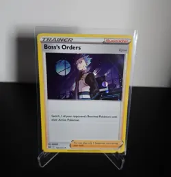 Pokemon TCG Boss's Orders (Cyrus) 132/172 Cosmos Holo Promo NM/M - Image 1