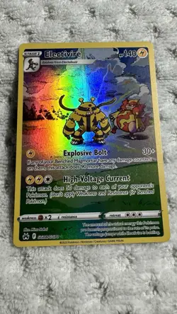 Electivire Full Art GG08/GG70 Ultra Rare Crown Zenith Pokemon TCG NM Free Ship - Image 1