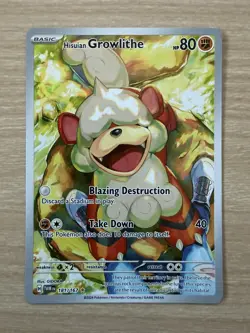 Hisuian Growlithe 181/167 - Twilight Masquerade Pokemon TCG - NM / M - Image 1