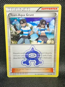 Pokemon Team Aqua Grunt Double Crisis 26/34 Played Condition - Image 3