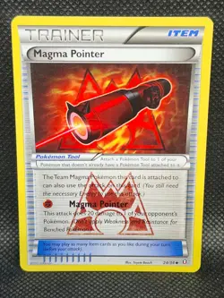 Pokemon Magma Pointer Double Crisis 24/34 Played Condition - Image 3