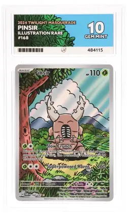 Pinsir 168/167 Illustration Rare Pokemon TCG Twilight Masquerade Ace 10 - Image 1