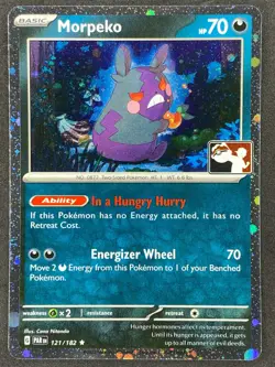 Pokemon Morpeko Prize Pack Holo 121/182 PAR Paradox Rift NM - Image 1