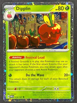Pokemon Dipplin Cosmos Holo 018/167 TWM Twilight Masquerade NM - Image 1