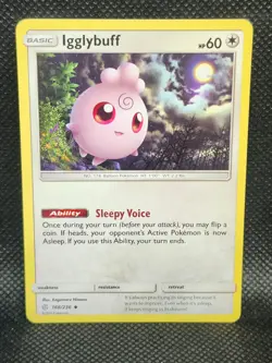 Pokemon Igglybuff Cosmic Eclipse 168/236 NM Condition - Image 3