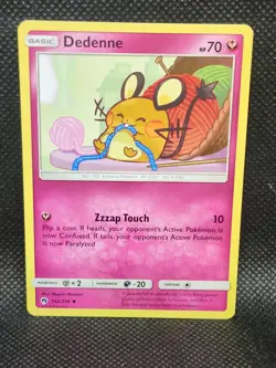 Pokemon Dedenne Lost Thunder 142/214 NM Condition - Image 1