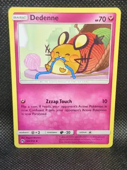 Pokemon Dedenne Lost Thunder 142/214 NM Condition - Image 3