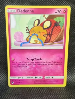 Pokemon Dedenne Lost Thunder 142/214 NM Condition - Image 5