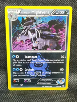 Pokemon Team Aqua’s Mightyena Double Crisis 18/34 Excellent Condition - Image 1