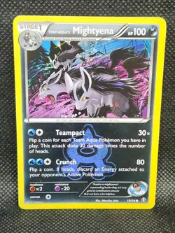 Pokemon Team Aqua’s Mightyena Double Crisis 18/34 Excellent Condition - Image 3