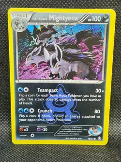 Pokemon Team Aqua’s Mightyena Double Crisis 18/34 Excellent Condition - Image 5