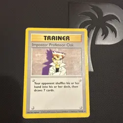 Imposter Professor Oak 73/102 Rare Base Set 1999 WoTC Pokemon TCG - Image 1