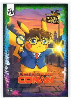 POKEMON PIKACHU COSPLAY - DETECTIVE CONAN #187 * STAR HOLO - Image 1
