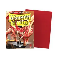 Dragon Shield Matte Ruby Sleeves 100ct - Standard Size - MTG Pokemon TCG - Image 1