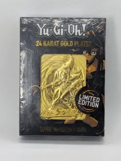 Yu-Gi-Oh! 24 Karat Gold Plated Dark Magician Girl Limited to 5,000 Worldwide - Image 1