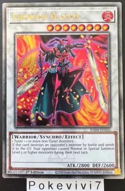 Carte YU-GI-OH! CRIMSON BLADER RA04-EN161 QCSR NEUF - Image 1