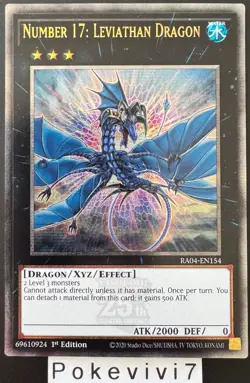 Carte YU-GI-OH! NUMBER 17 : LEVIATHAN DRAGON RA04-EN154 QCSR NEUF - Image 1
