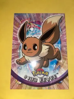 Mew Eevee Mewtwo 3 Card Lot, Topps 2000 Tv Animation. - Image 2