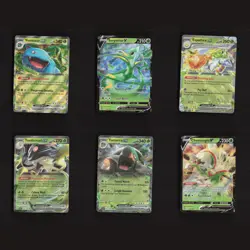 Venusaur ex V ULTRA RARE Grass Type Collection Bundle Set 6 Pokemon Cards Lot - Image 1