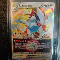 x2 Lugia PACK FRESH silver tempest 139/195 202/195 Rainbow 🌈 pokemon cards - Image 2