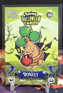 Bonsly #50 - Circle Holo - Collectoons Halloween 2025 - Pokemon Card - Image 1