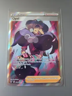 Opal 184/185 Pokemon Vivid Voltage Sword & Shield Full Art Trainer Rare Card NM - Image 1