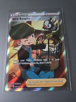 Bird Keeper 066/072 Rare Holo Shining Fates Pokemon Card NM Full Art Trainer - Image 1