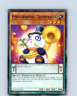 Yu-Gi-Oh TCG Performapal Trumpanda COTD-EN095 Unlimited Common Card NM - Image 1