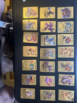 Pokemon Gold Foil Lot of (34) Cards Collectible Mint, Rainbow (1607) - Image 1
