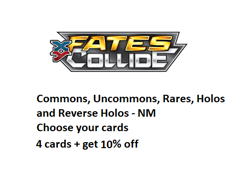 XY Fates Collide Pokemon Card Commons, Uncommons, Rares & Reverse Holos - Image 1