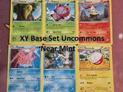 XY Base Set Uncommon Pokemon Cards NM - Image 1