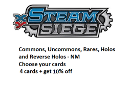 XY Steam Siege Pokemon Cards Commons, Uncommons, Rares & Reverse Holos - Image 1